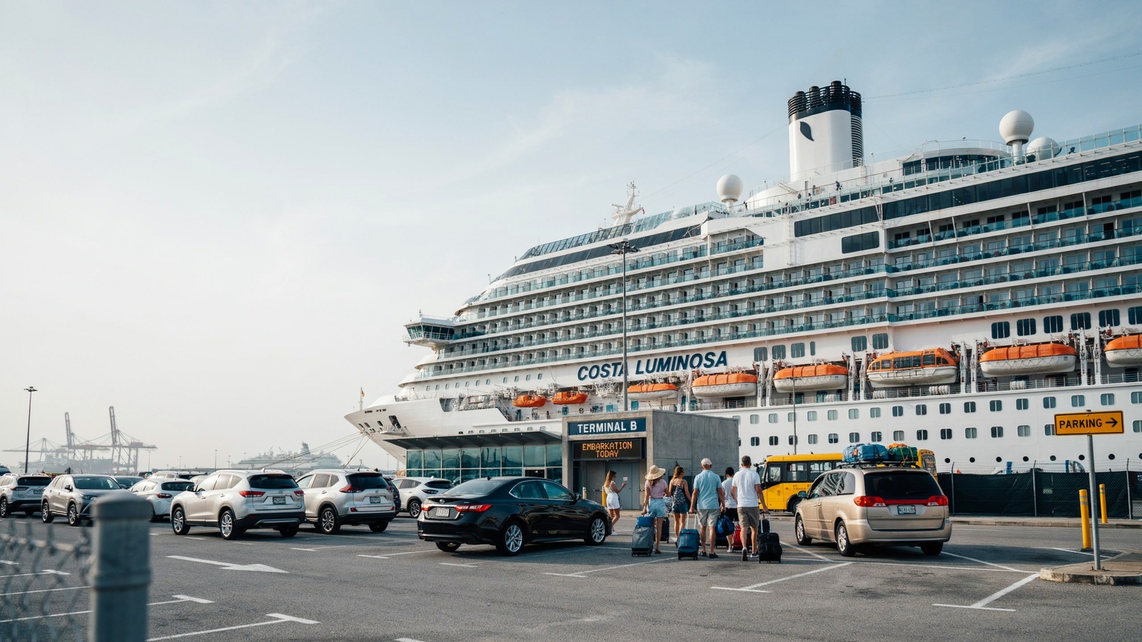 Parkplatz am Kreuzfahrtterminal