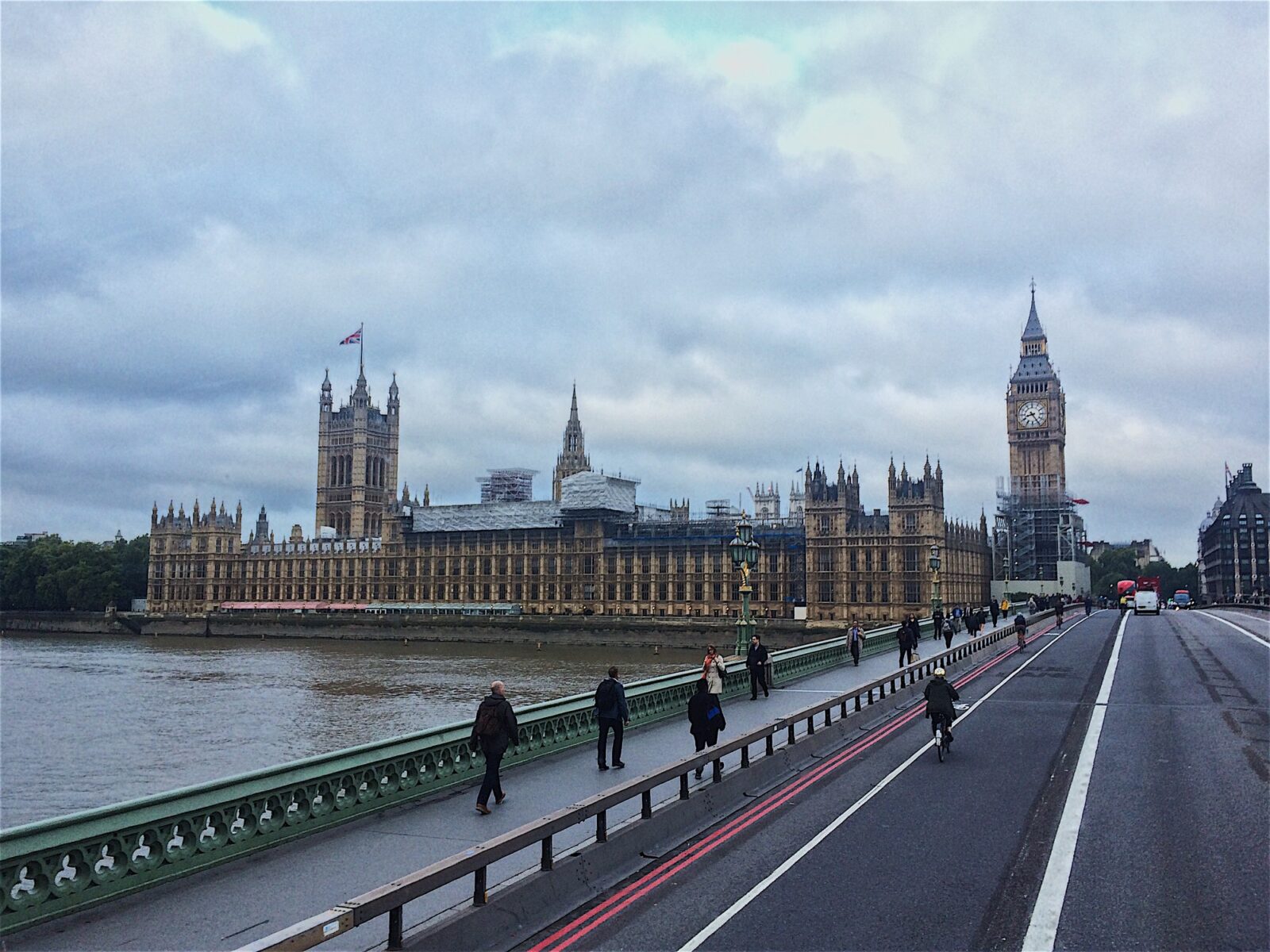 View on the Big Ben and the Westminster Palace in London, Great Britain
