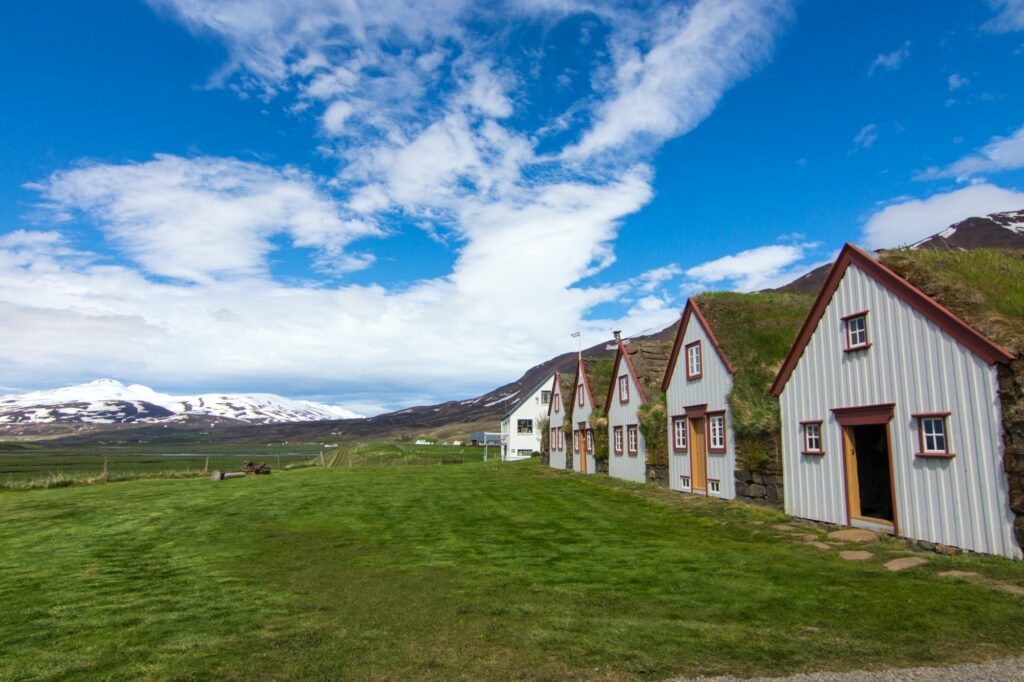 The old Laufas farm in Iceland