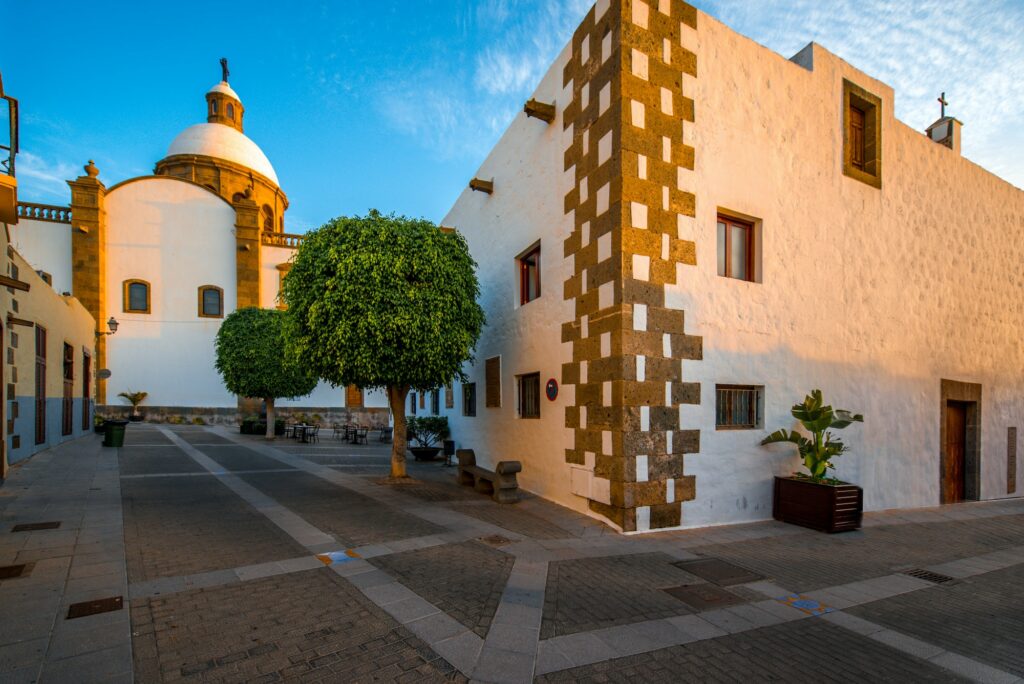 Aguimes town on Canary island