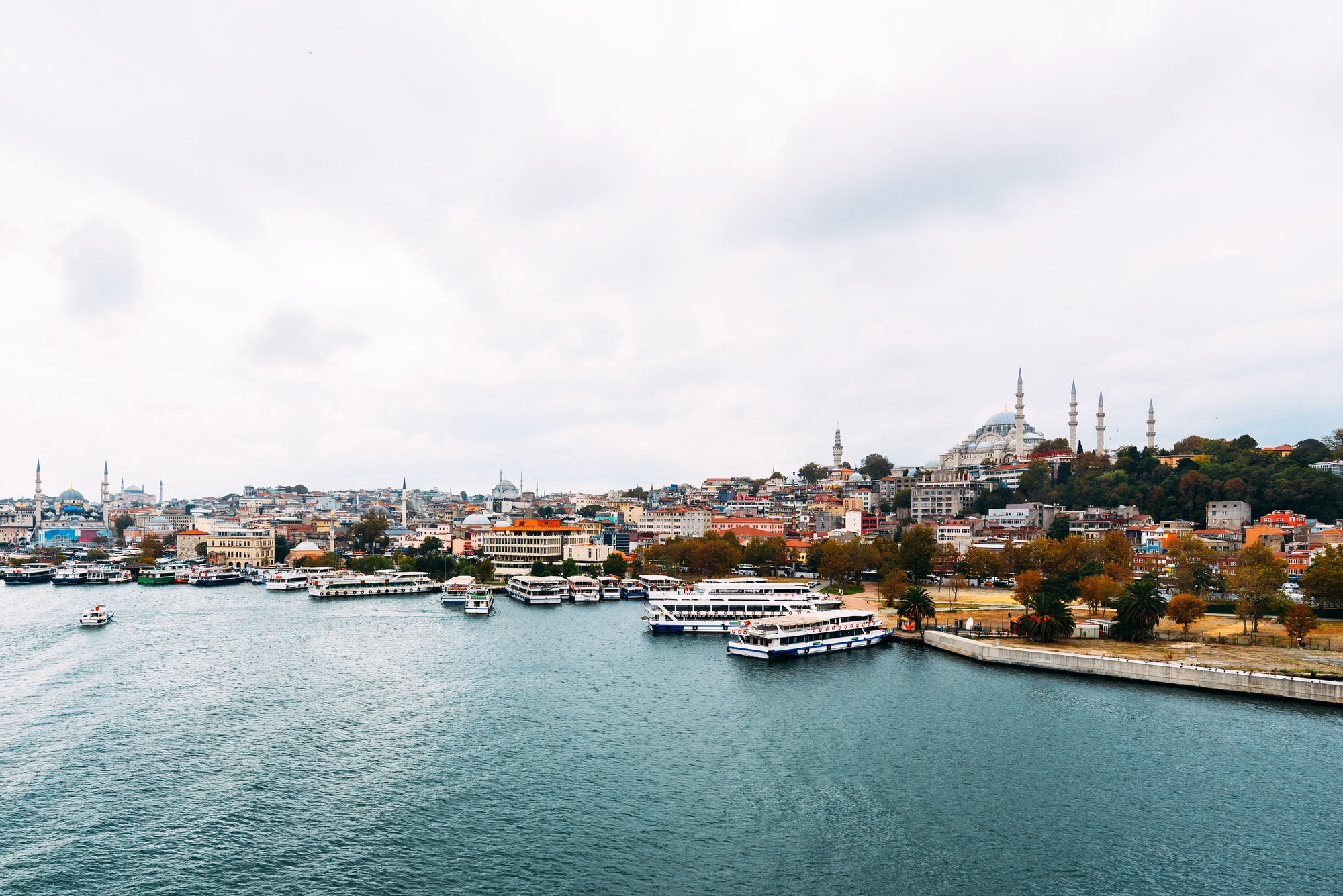 City Istanbul. Istanbul daytime landscape. View of the city