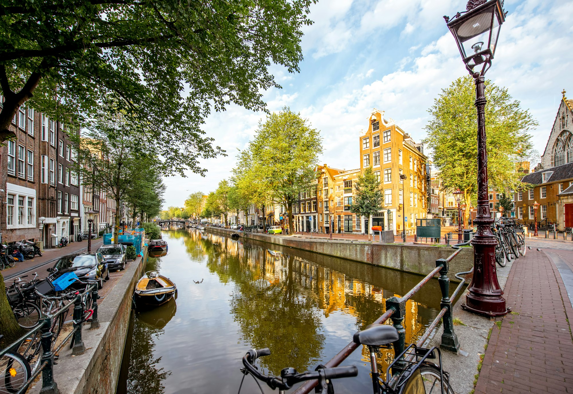 Amsterdam cityscape view