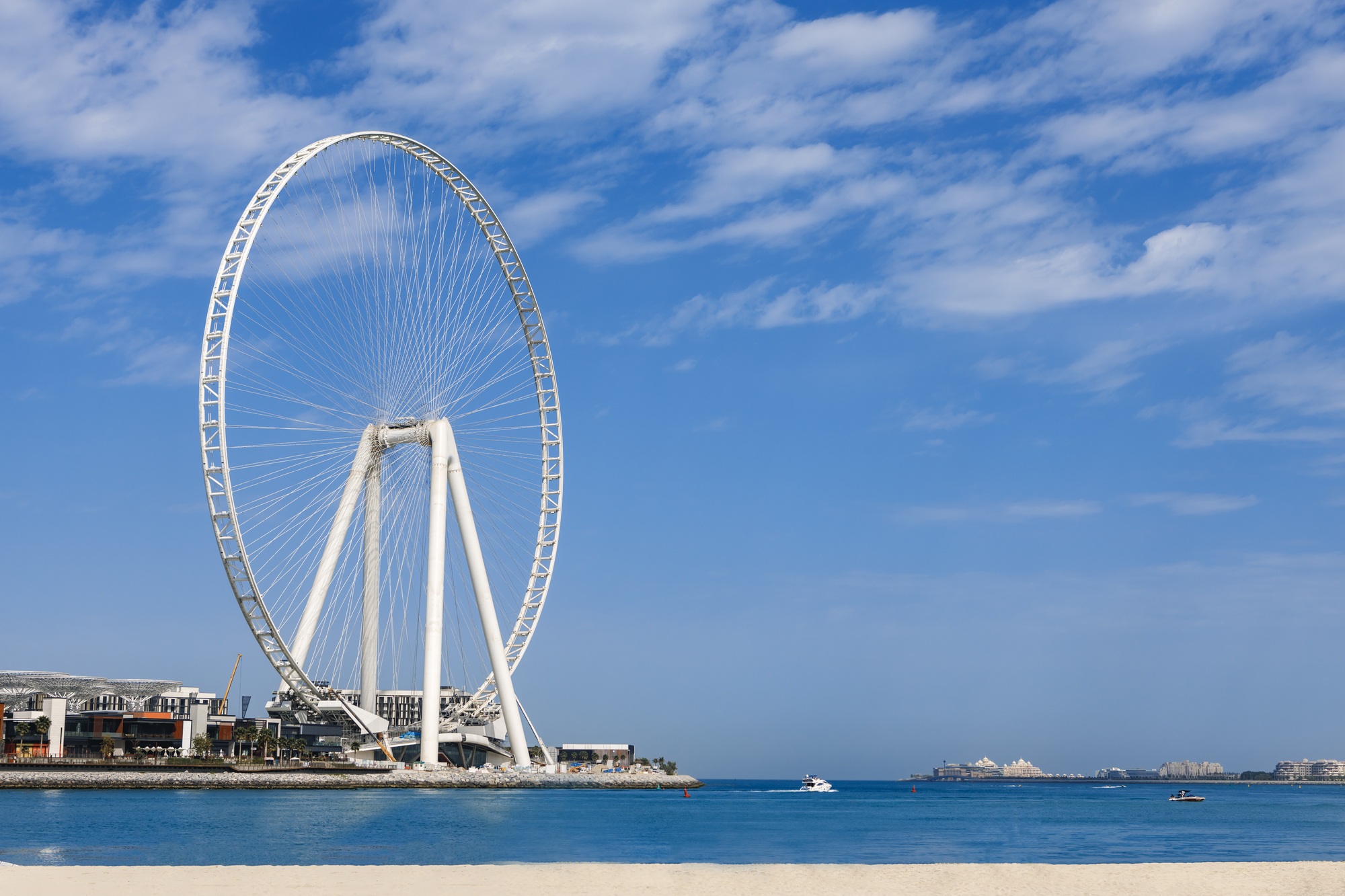 Large ferrris wheel Dubai Eye in United Arab Emirates