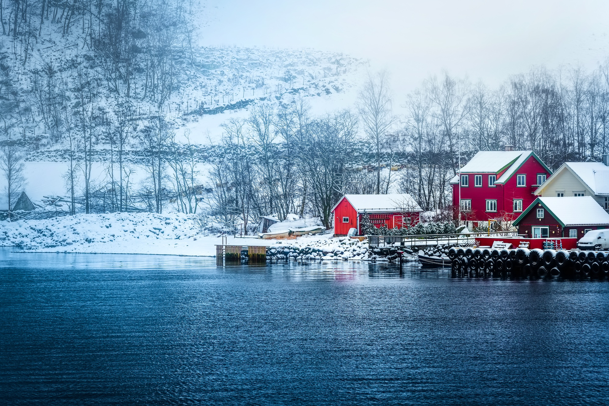 Norwegian Fjords in winter